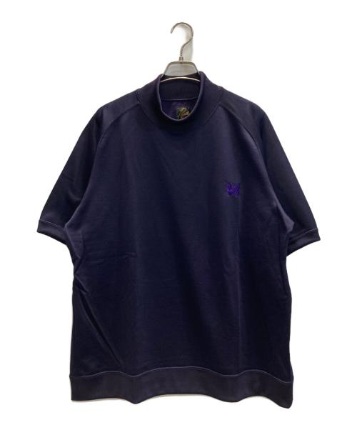 Needles（ニードルズ）Needles (ニードルズ) S/S Mock Neck Tee - C/PE BRIGHT JERSEY / モックネックTEEシャツ パープル サイズ:SIZE Lの古着・服飾アイテム