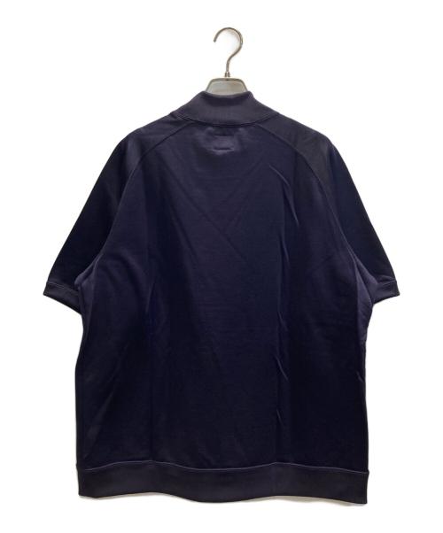 Needles（ニードルズ）Needles (ニードルズ) S/S Mock Neck Tee - C/PE BRIGHT JERSEY / モックネックTEEシャツ パープル サイズ:SIZE Lの古着・服飾アイテム