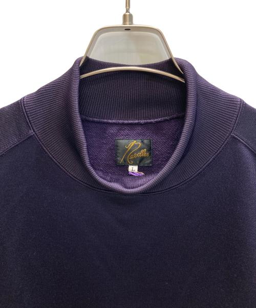 Needles（ニードルズ）Needles (ニードルズ) S/S Mock Neck Tee - C/PE BRIGHT JERSEY / モックネックTEEシャツ パープル サイズ:SIZE Lの古着・服飾アイテム