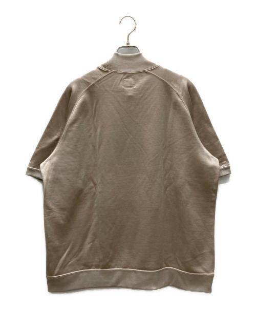 Needles（ニードルズ）Needles (ニードルズ) S/S Mock Neck Tee - C/PE BRIGHT JERSEY / モックネックティー ベージュ サイズ:SIZE Lの古着・服飾アイテム