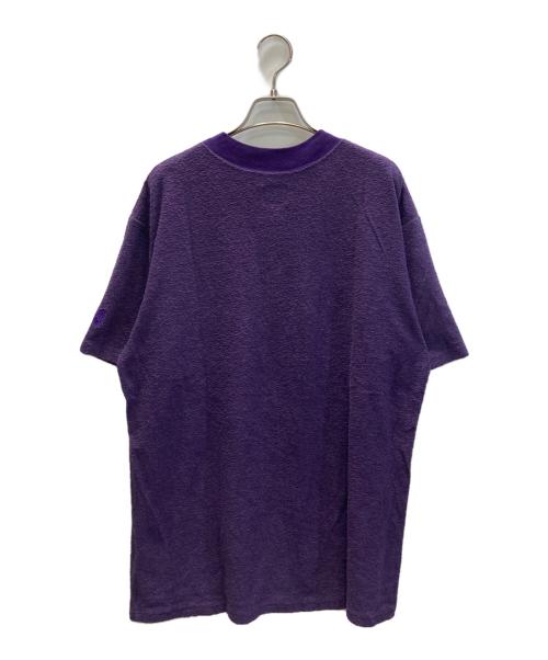 Needles（ニードルズ）Needles (ニードルズ) S/S Mock Neck Tee - Cotton Pile Jersey / モックネックティー パープル サイズ:SIZE Lの古着・服飾アイテム