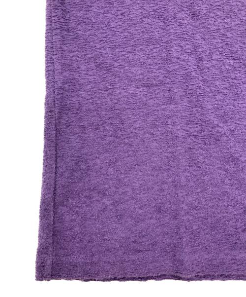 Needles（ニードルズ）Needles (ニードルズ) S/S Mock Neck Tee - Cotton Pile Jersey / モックネックティー パープル サイズ:SIZE Lの古着・服飾アイテム