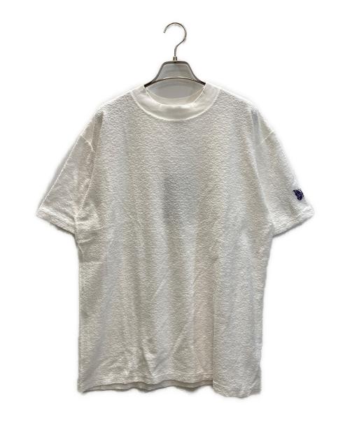 Needles（ニードルズ）Needles (ニードルズ) S/S Mock Neck Tee - Cotton Pile Jersey / モックネックティー ホワイト サイズ:SIZE Lの古着・服飾アイテム