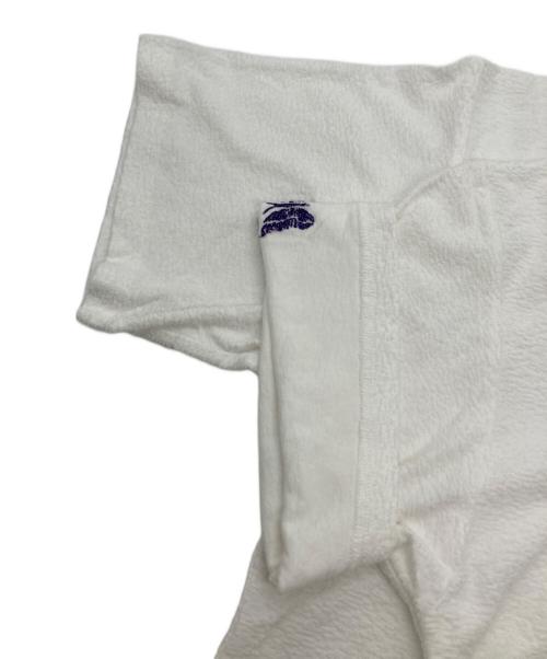 Needles（ニードルズ）Needles (ニードルズ) S/S Mock Neck Tee - Cotton Pile Jersey / モックネックティー ホワイト サイズ:SIZE Lの古着・服飾アイテム