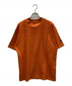 Needlesニードルズ）の古着「S/S Mock Neck Tee - Cotton Pile Jersey / モックネックティー」｜オレンジ