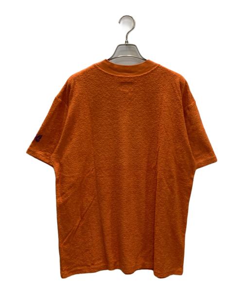 Needles（ニードルズ）Needles (ニードルズ) S/S Mock Neck Tee - Cotton Pile Jersey / モックネックティー オレンジ サイズ:SIZE Lの古着・服飾アイテム