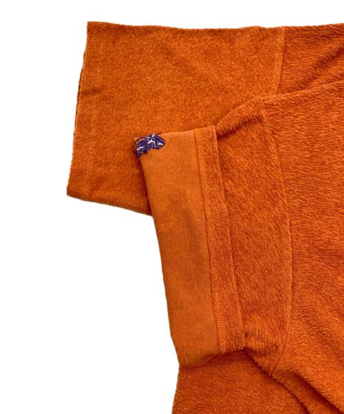Needles（ニードルズ）Needles (ニードルズ) S/S Mock Neck Tee - Cotton Pile Jersey / モックネックティー オレンジ サイズ:SIZE Lの古着・服飾アイテム