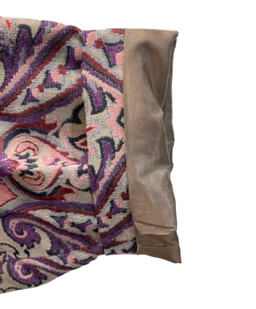 MAISON SCOTCH（メゾンスコッチ）MAISON SCOTCH (メゾンスコッチ) ダマスクジャガードプライムオーバーZIPブルゾン パープル×ピンク サイズ:02の古着・服飾アイテム