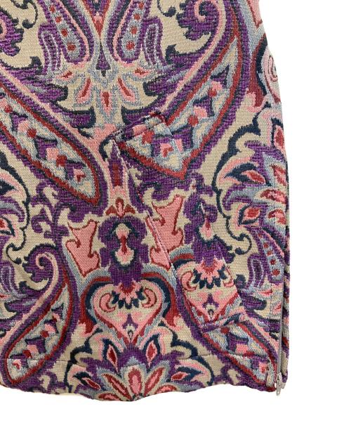 MAISON SCOTCH（メゾンスコッチ）MAISON SCOTCH (メゾンスコッチ) ダマスクジャガードプライムオーバーZIPブルゾン パープル×ピンク サイズ:02の古着・服飾アイテム
