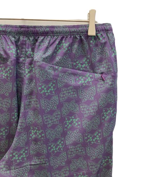 Needles（ニードルズ）Needles (ニードルズ) W.U. Straight Pant - Poly Faille / Pt. - Papillon / ウォームアップストレートパンツ パープル×グリーン サイズ:SIZE Lの古着・服飾アイテム