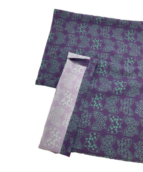 Needles（ニードルズ）Needles (ニードルズ) W.U. Straight Pant - Poly Faille / Pt. - Papillon / ウォームアップストレートパンツ パープル×グリーン サイズ:SIZE Lの古着・服飾アイテム