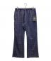 Needles（ニードルズ）の古着「W.U. Straight Pant - Poly Faille / Pt. - Papillon / ウォームアップストレートパンツ」｜パープル×グリーン