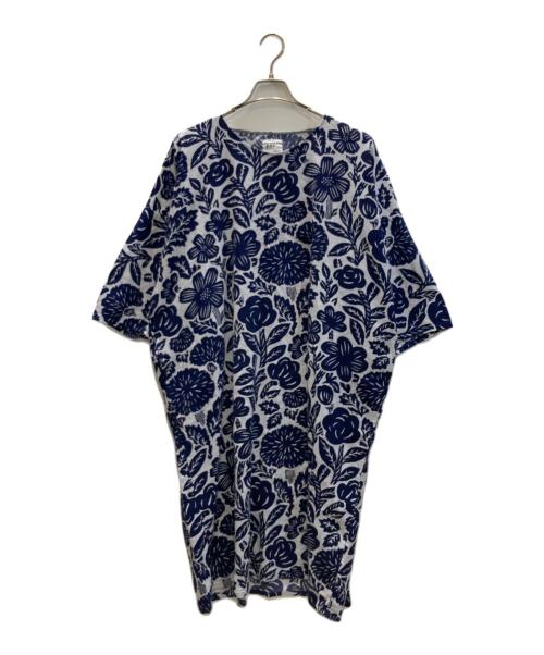 SOU・SOU（ソウソウ）SOU・SOU (ソウソウ) 高島縮 薙刀長方形衣 / ワンピース ブルー サイズ:SIZE Freeの古着・服飾アイテム