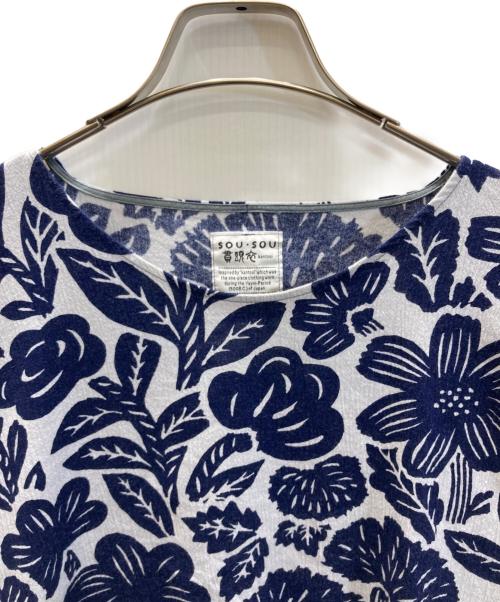 SOU・SOU（ソウソウ）SOU・SOU (ソウソウ) 高島縮 薙刀長方形衣 / ワンピース ブルー サイズ:SIZE Freeの古着・服飾アイテム