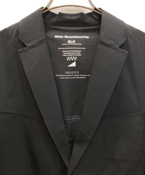 WHITE MOUNTAINEERING（ホワイトマウンテ二アニング）WHITE MOUNTAINEERING (ホワイトマウンテ二アニング) SOLOTEX LAPEL JACKET / ソロテックス ラペル ジャケット ブラック サイズ:SIZE 3の古着・服飾アイテム