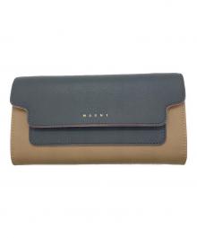 MARNI（マルニ）の古着「クラッチ ショルダー ウォレット」｜グレー×ベージュ