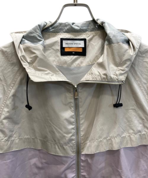 MAISON SPECIAL（メゾンスペシャル）MAISON SPECIAL (メゾンスペシャル) オーバーサイズ配色ブルゾン ブラウン サイズ:44の古着・服飾アイテム