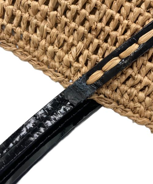 Sans-Arcidet（サン・アルシデ）Sans-Arcidet (サン・アルシデ) ラフィア トートバッグ ベージュの古着・服飾アイテム