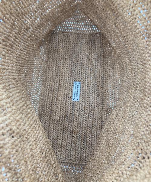 Sans-Arcidet（サン・アルシデ）Sans-Arcidet (サン・アルシデ) ラフィア トートバッグ ベージュの古着・服飾アイテム