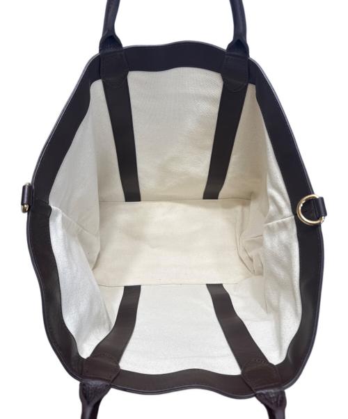 CELERI（セルリ）CELERI (セルリ) リバーシブルトートバッグ ブラウン×ベージュの古着・服飾アイテム