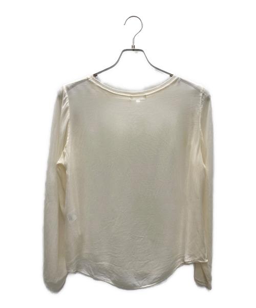 Drawing Numbers（ドローイングナンバーズ）Drawing Numbers (ドローイングナンバーズ) キュプラ シースルーブラウス ベージュ サイズ:SIZE Mの古着・服飾アイテム