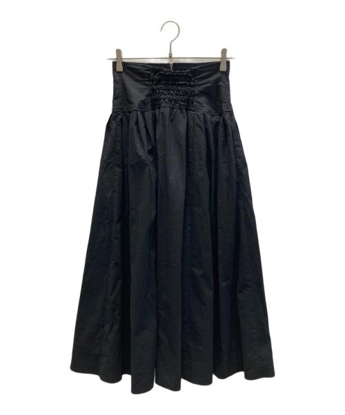 LAGUNA MOON（ラグナムーン）LAGUNA MOON (ラグナムーン) フロントZIPコルセット デザイン フレアスカート ブラック サイズ:SIZE Sの古着・服飾アイテム