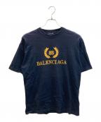 BALENCIAGAバレンシアガ）の古着「BBロゴプリント Tシャツ」｜ネイビー