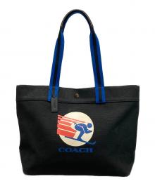 COACH（コーチ）の古着「トート 38・スキー スピード グラフィック」｜ブラック