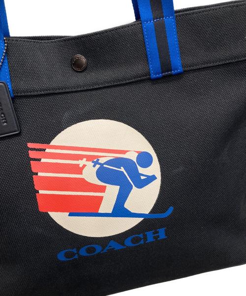 COACH（コーチ）COACH (コーチ) トート 38・スキー スピード グラフィック ブラックの古着・服飾アイテム
