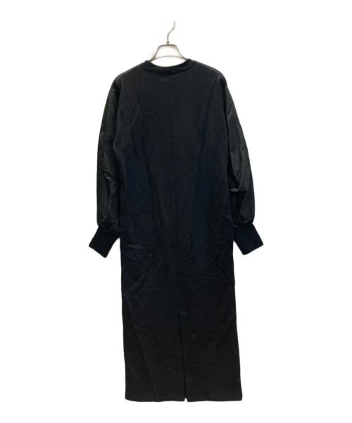 Adam et Rope（アダム エ ロペ）Adam et Rope (アダム エ ロペ) スウェットコンビベルテッドワンピース ブラック サイズ:表記無しの古着・服飾アイテム