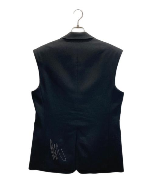 kudos（クードス）kudos (クードス) COVER STITCH TAILOR VEST（カバーステッチテーラーベスト） ブラック サイズ:SIZE 2の古着・服飾アイテム