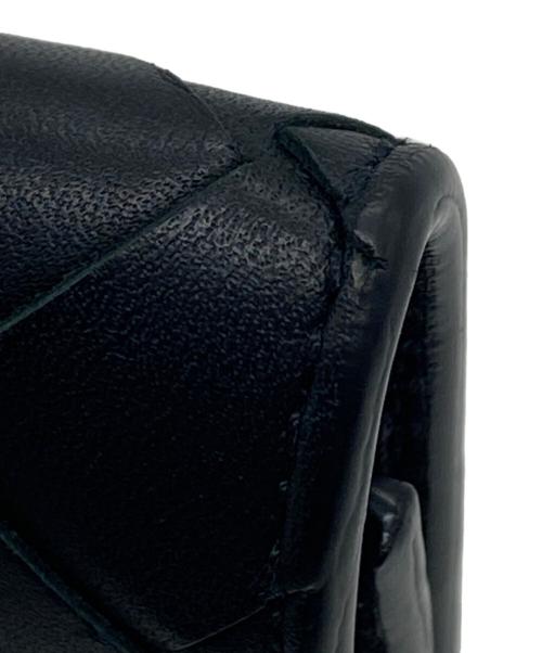 BOTTEGA VENETA（ボッテガベネタ）BOTTEGA VENETA (ボッテガベネタ) イントレチャート コインケース ブラックの古着・服飾アイテム