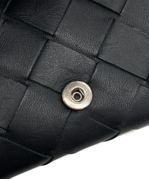 BOTTEGA VENETA（ボッテガベネタ）BOTTEGA VENETA (ボッテガベネタ) イントレチャート コインケース ブラックの古着・服飾アイテム
