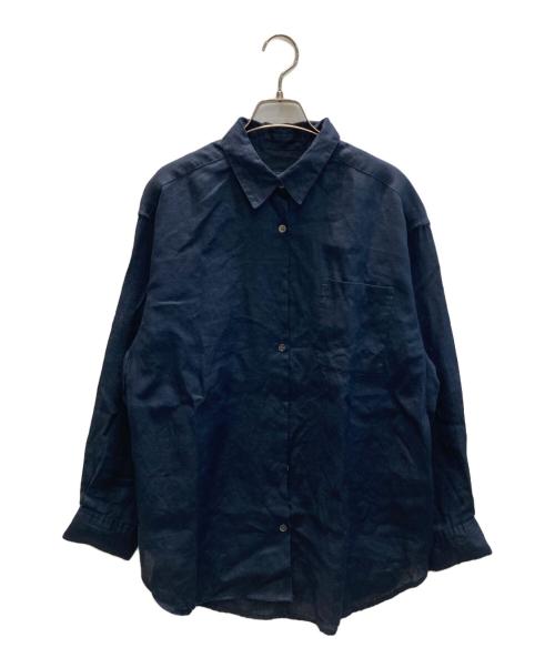 JOURNAL STANDARD（ジャーナルスタンダード）JOURNAL STANDARD (ジャーナルスタンダード) ソフトゼフィールリネンシャツ ネイビー サイズ:SIZE Freeの古着・服飾アイテム