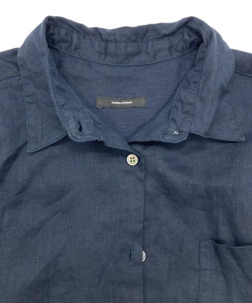 JOURNAL STANDARD（ジャーナルスタンダード）JOURNAL STANDARD (ジャーナルスタンダード) ソフトゼフィールリネンシャツ ネイビー サイズ:SIZE Freeの古着・服飾アイテム
