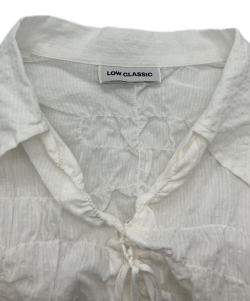 LOW CLASSIC（ロウクラシック）LOW CLASSIC (ロウクラシック) Wrinkle Shirt ホワイト サイズ:Sの古着・服飾アイテム