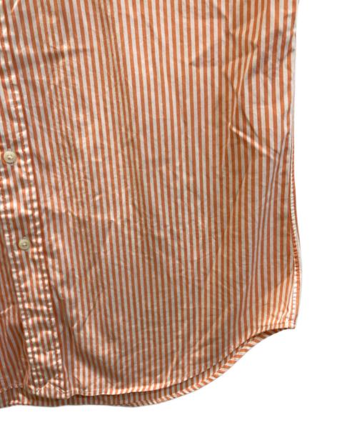 RALPH LAUREN（ラルフローレン）RALPH LAUREN (ラルフローレン) CLASSIC FIT ストライプ ボタンダウン シャツ オレンジ×ホワイト サイズ:Mの古着・服飾アイテム