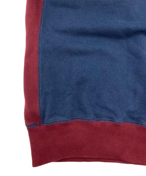 THE BLACK EYE PATCH（ブラックアイパッチ）THE BLACK EYE PATCH (ブラックアイパッチ) 取扱注意 刺繍スウェット ネイビー×グリーン サイズ:Lの古着・服飾アイテム