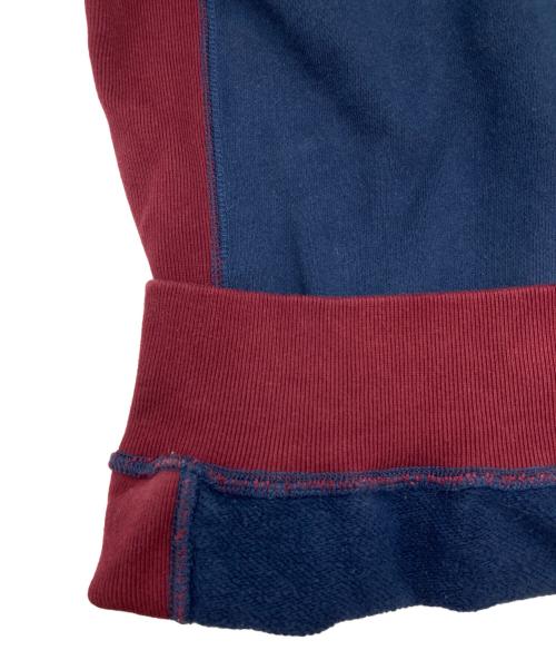 THE BLACK EYE PATCH（ブラックアイパッチ）THE BLACK EYE PATCH (ブラックアイパッチ) 取扱注意 刺繍スウェット ネイビー×グリーン サイズ:Lの古着・服飾アイテム