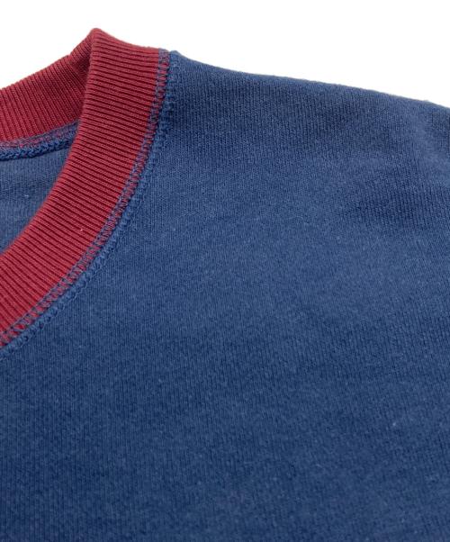 THE BLACK EYE PATCH（ブラックアイパッチ）THE BLACK EYE PATCH (ブラックアイパッチ) 取扱注意 刺繍スウェット ネイビー×グリーン サイズ:Lの古着・服飾アイテム