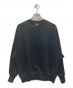 DAIWA PIER39ダイワ ピア39）の古着「TECH SWEAT CREW FREEDOM SLEEVE」｜ブラック