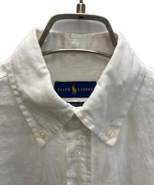 RALPH LAUREN（ラルフローレン）RALPH LAUREN (ラルフローレン) リネンシャツ ホワイト サイズ:XSの古着・服飾アイテム