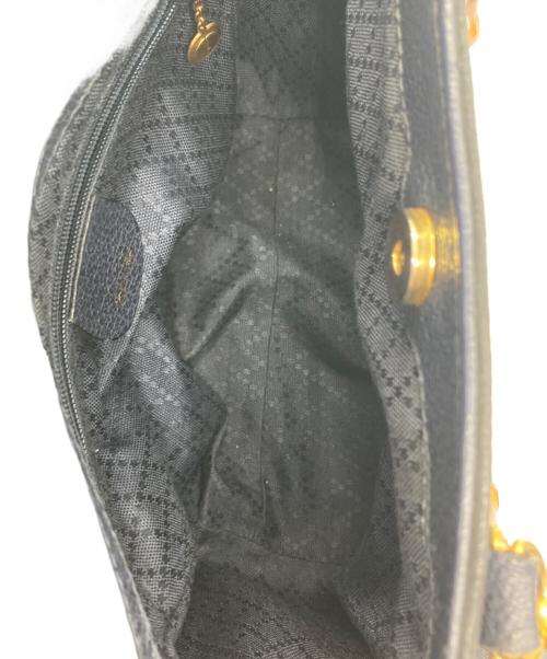 GUCCI（グッチ）GUCCI (グッチ) 2way バンブー スエード ハンドバッグ ネイビーの古着・服飾アイテム