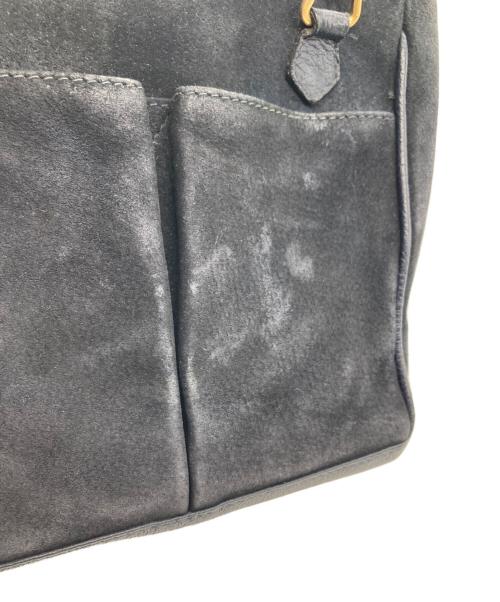 GUCCI（グッチ）GUCCI (グッチ) 2way バンブー スエード ハンドバッグ ネイビーの古着・服飾アイテム