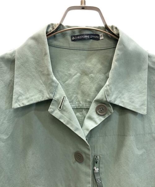 CHRISTOPHE LEMAIRE（クリストフ ルメール）CHRISTOPHE LEMAIRE (クリストフ ルメール) ステンカラーコート ミントグリーン サイズ:3の古着・服飾アイテム