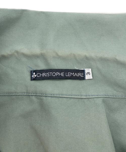 CHRISTOPHE LEMAIRE（クリストフ ルメール）CHRISTOPHE LEMAIRE (クリストフ ルメール) ステンカラーコート ミントグリーン サイズ:3の古着・服飾アイテム