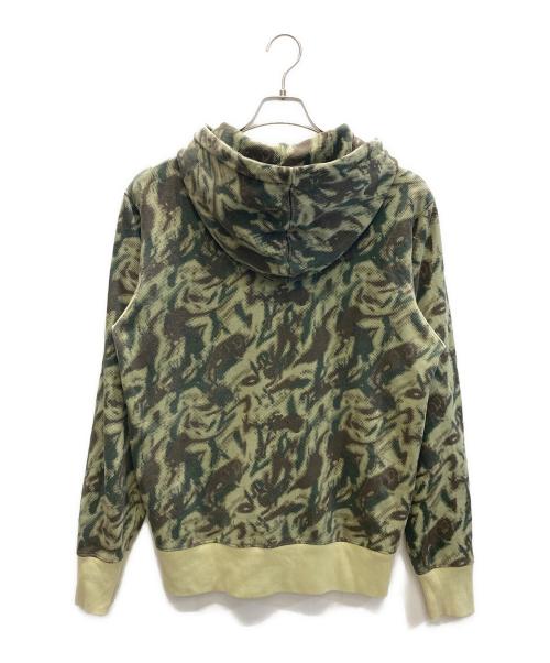 stussy（ステューシー）stussy (ステューシー) ジップカモパーカー グリーン サイズ:Mの古着・服飾アイテム