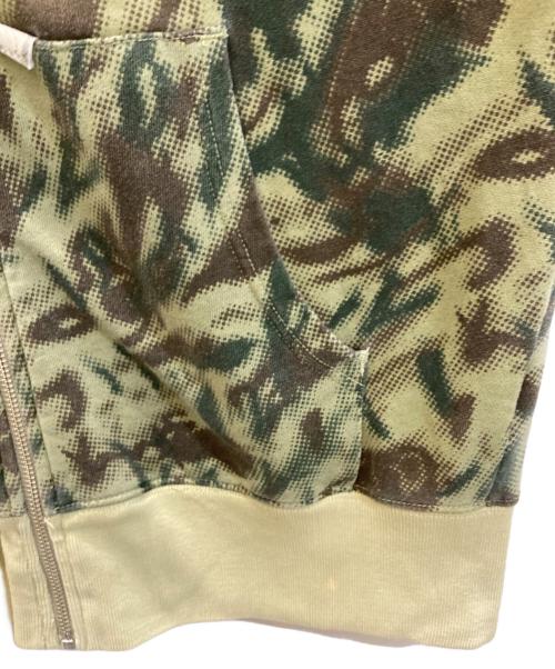 stussy（ステューシー）stussy (ステューシー) ジップカモパーカー グリーン サイズ:Mの古着・服飾アイテム