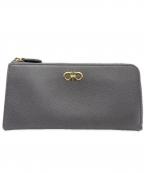 Salvatore Ferragamoサルヴァトーレ フェラガモ）の古着「ガンチーニジップウォレット」｜グレー