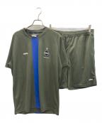 F.C.R.B.エフシーレアルブリストル）の古着「TRAINING S/S TOP & SHORTS」｜グリーン